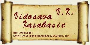 Vidosava Kasabašić vizit kartica